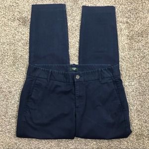 J. Crew navy stretch straight leg crop ankle pants